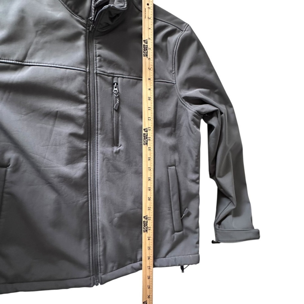 Balanced Tech Softshell Jacket Mens Large Gray Performance Water Resistant - Picture 8 of 14